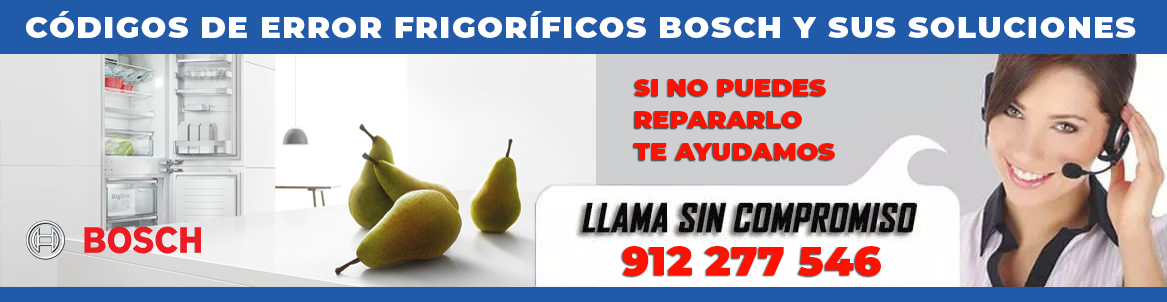 Códigos de error frigorificos Bosch