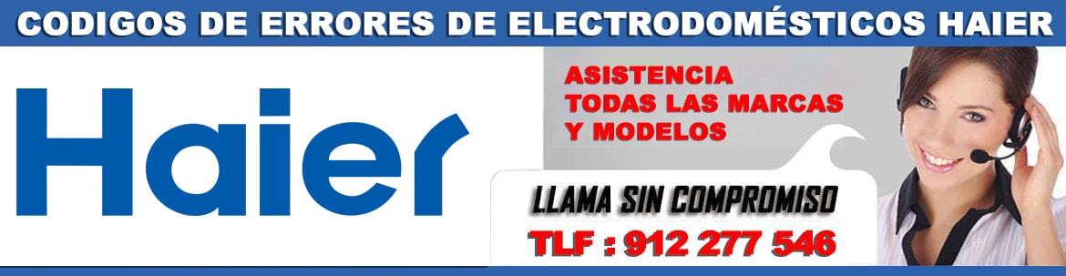 codigos errores electrodomesticos haier