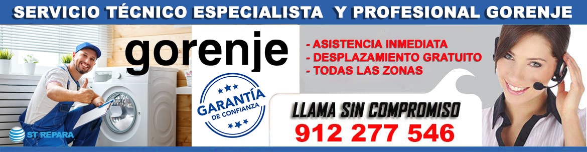 servicio tecnico Gorenje en madrid