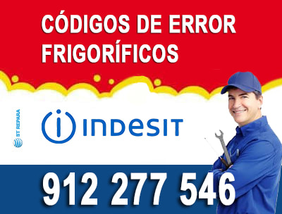 codigos error frigoríficos Indesit