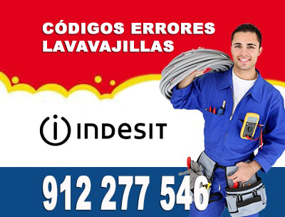 codigos de error lavavajillas Indesit